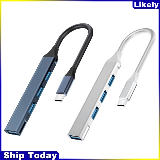 Bộ Chia 4 Cổng USB 3.0 2.0 USB 3.0 Type-C Cho Laptop