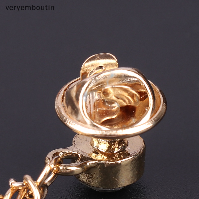 Ghim Cài Áo Hình Ngôi Sao Đính Đá Phối Dây Xích Tua Rua Kiểu Hàn Quốc Cao Cấp Cho Nam Và Nữ