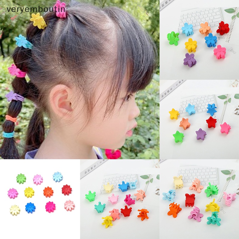 Set 20 Kẹp Tóc Càng Cua Mini Nhiều Màu Sắc Ngọt Ngào Cho Bé Gái