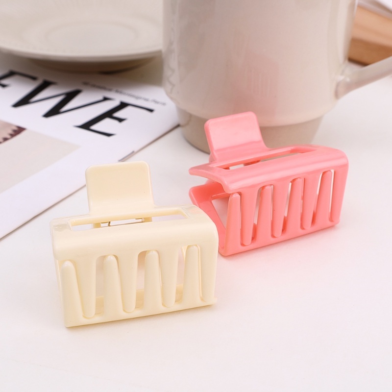 Kẹp Tóc Hình Vuông Bằng Nhựa Resin Phong Cách Hàn Quốc Thời Trang Cho Nữ