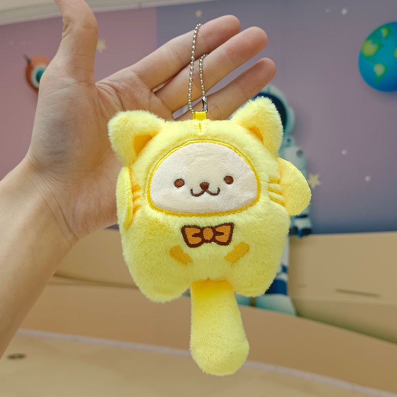 Móc Khóa Búp Bê Hoạt Hình Chú Chó Cinnamon Kuromi Nhồi Bông Xilan Trang Sức Đi Học