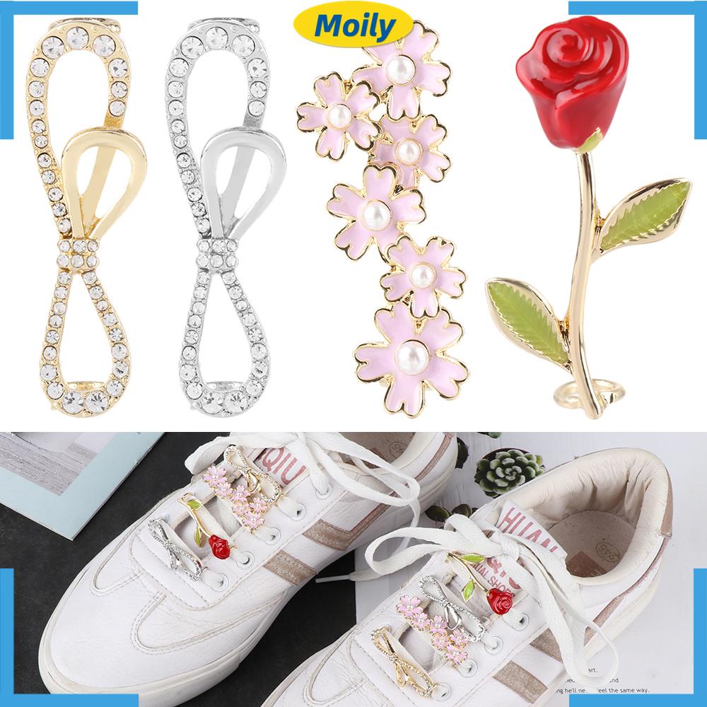 MOILYVN Phụ Kiện Kẹp Dây Giày Bằng Nhựa Tiện Dụng Charms