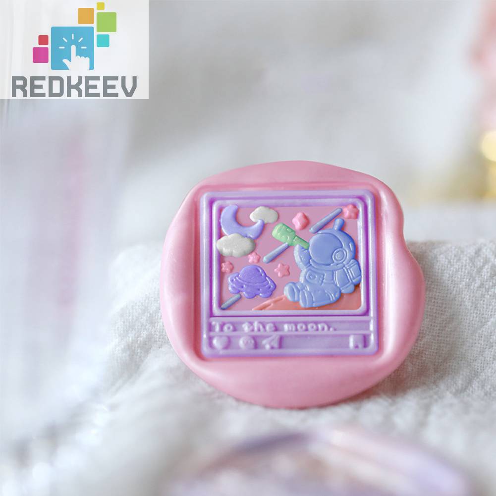 Thẻ Đám Cưới Đầu Đồng Tráng Men Phong Cách Phi Hành Gia Cổ Điển