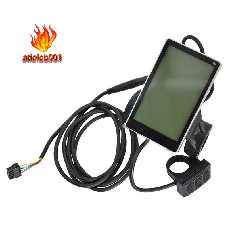 Tấm Màn Hình LCD 5 Lõi Siêu Nhẹ Chống Thấm Nước Gắn Tay Ga Xe Đạp Điện