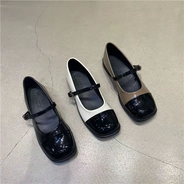 Giày Da Đế Dày Phong Cách Anh Quốc Thời Trang Mùa Hè 2023 Cho Nữ