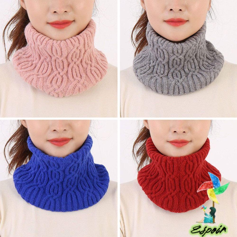 ESPO Cổ Áo Giả Dệt Kim Ấm Áp Xinh Xắn Cho Nữ