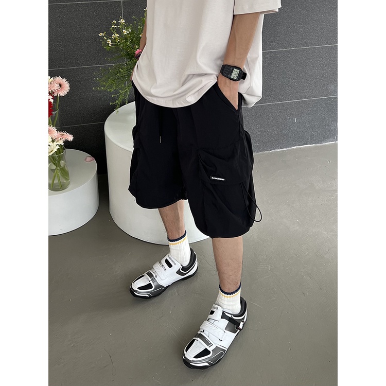 Quần Short Ống Rộng Phong Cách Đường Phố Mỹ Thời Trang Mùa Hè Mới Cho Nam