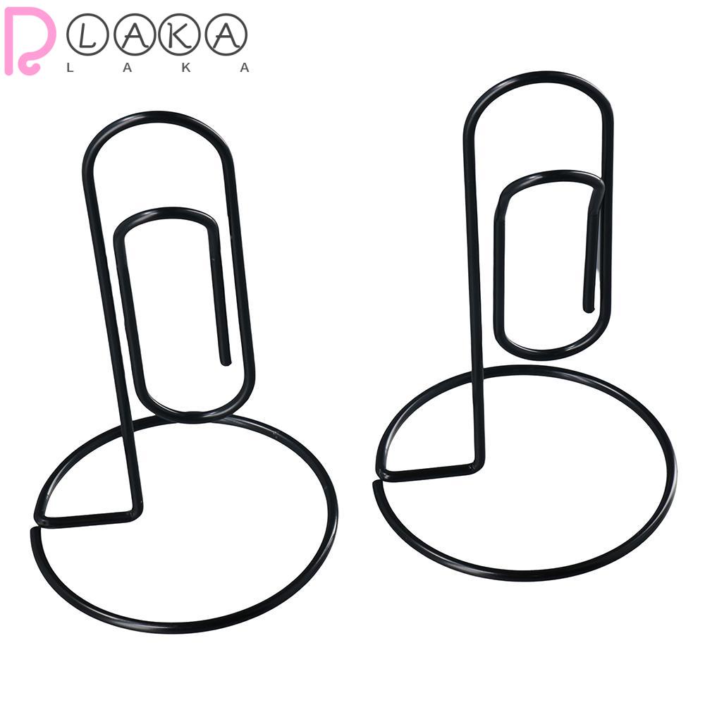 LAKAMIER Giá Đỡ Giấy Ghi Chú / Ảnh Để Bàn Màu Đen Tiện Dụng Cho Văn Phòng