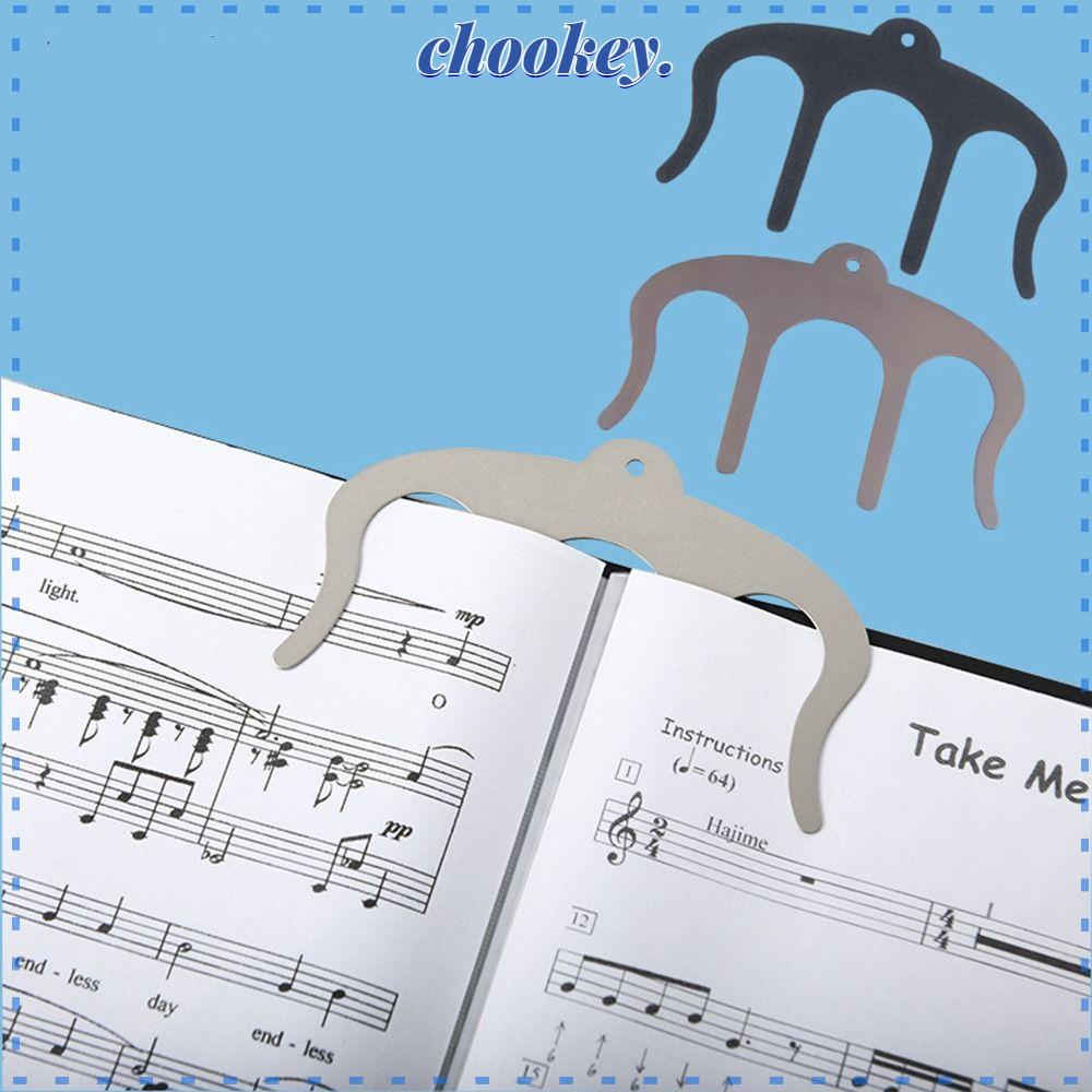 CHOOKEY Set 3 Kẹp Đánh Dấu Trang Sách Hình Chữ M Bằng Kim Loại