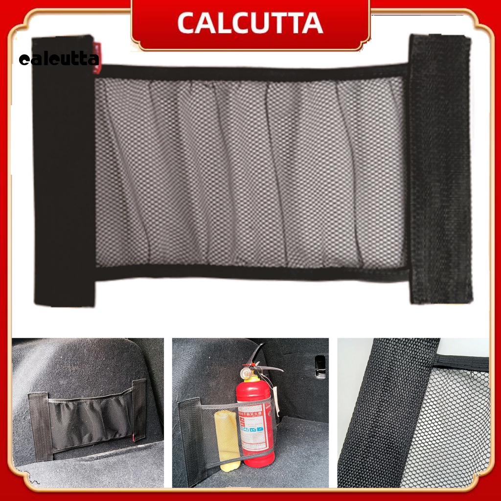 [calcutta] Lưới Cốp Sau Xe Hơi Dạng Lưới Một Lớp Co Giãn Tốt Không Dễ Vỡ Chống Ăn Mòn Màu Đen Tiện Lợi