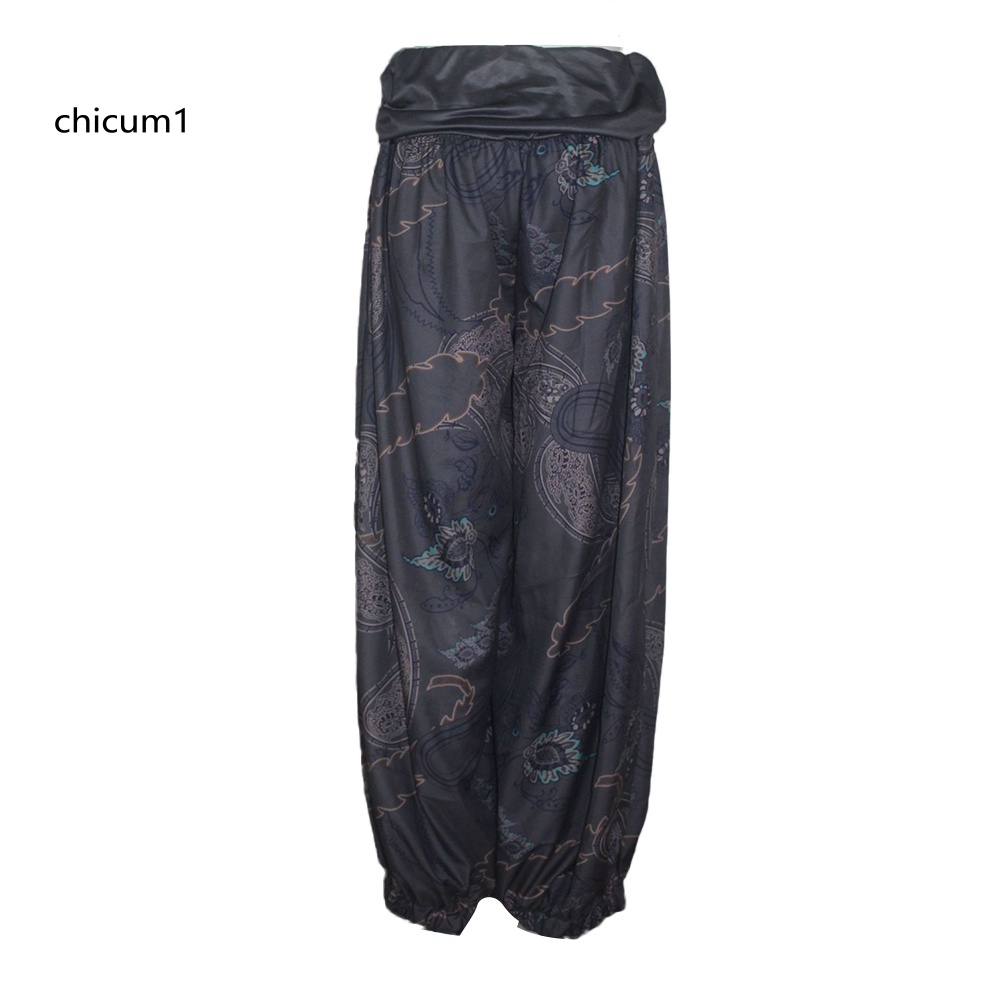 Quần Baggy Dài In Họa Tiết Thời Trang Boho Cho Nữ