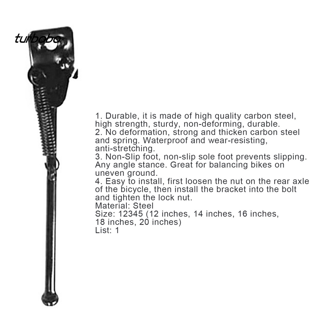 Chân Chống Xe Đạp Leo Núi Màu Đen Có Thể Điều Chỉnh Kích Cỡ