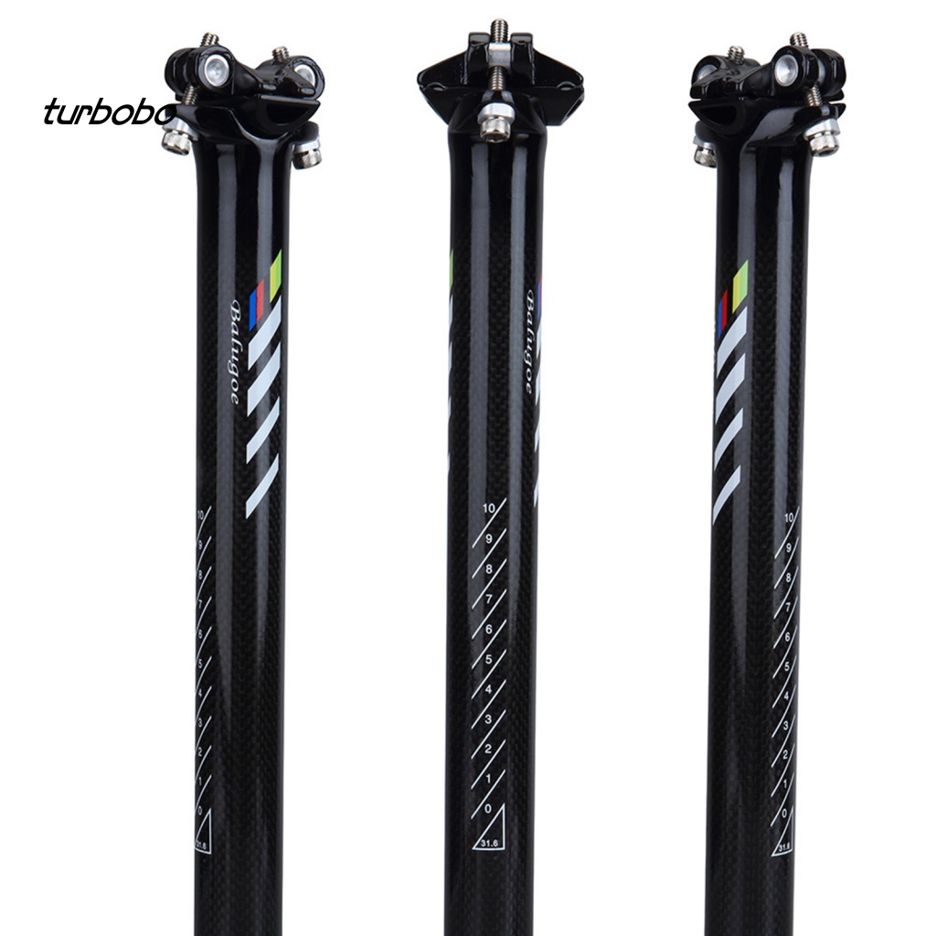 Turbobo Ống Yên Xe Đạp Thẳng Bằng Sợi Carbon Chắc Chắn Nhiều Thông Số