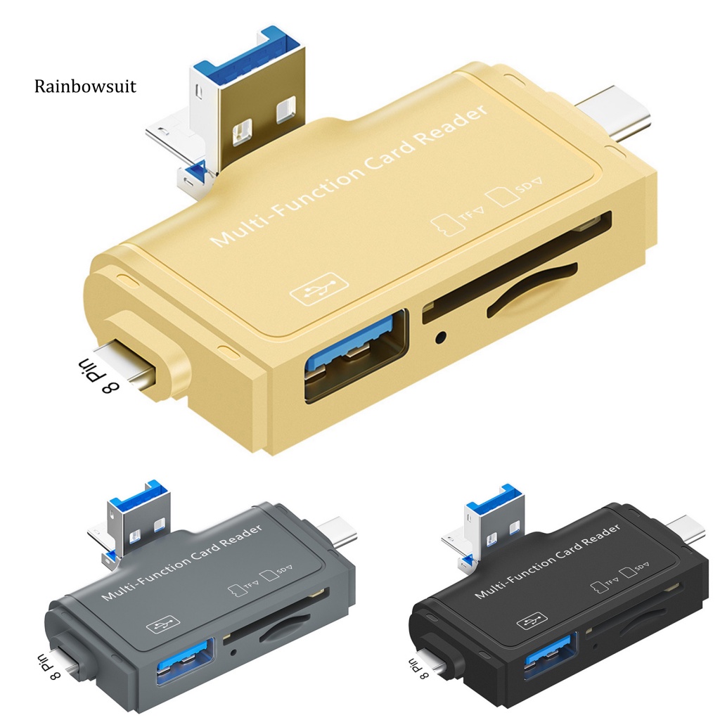 Đầu Đọc Thẻ Nhớ Micro USB Type-C TF SD Tốc Độ Cao Đa Năng