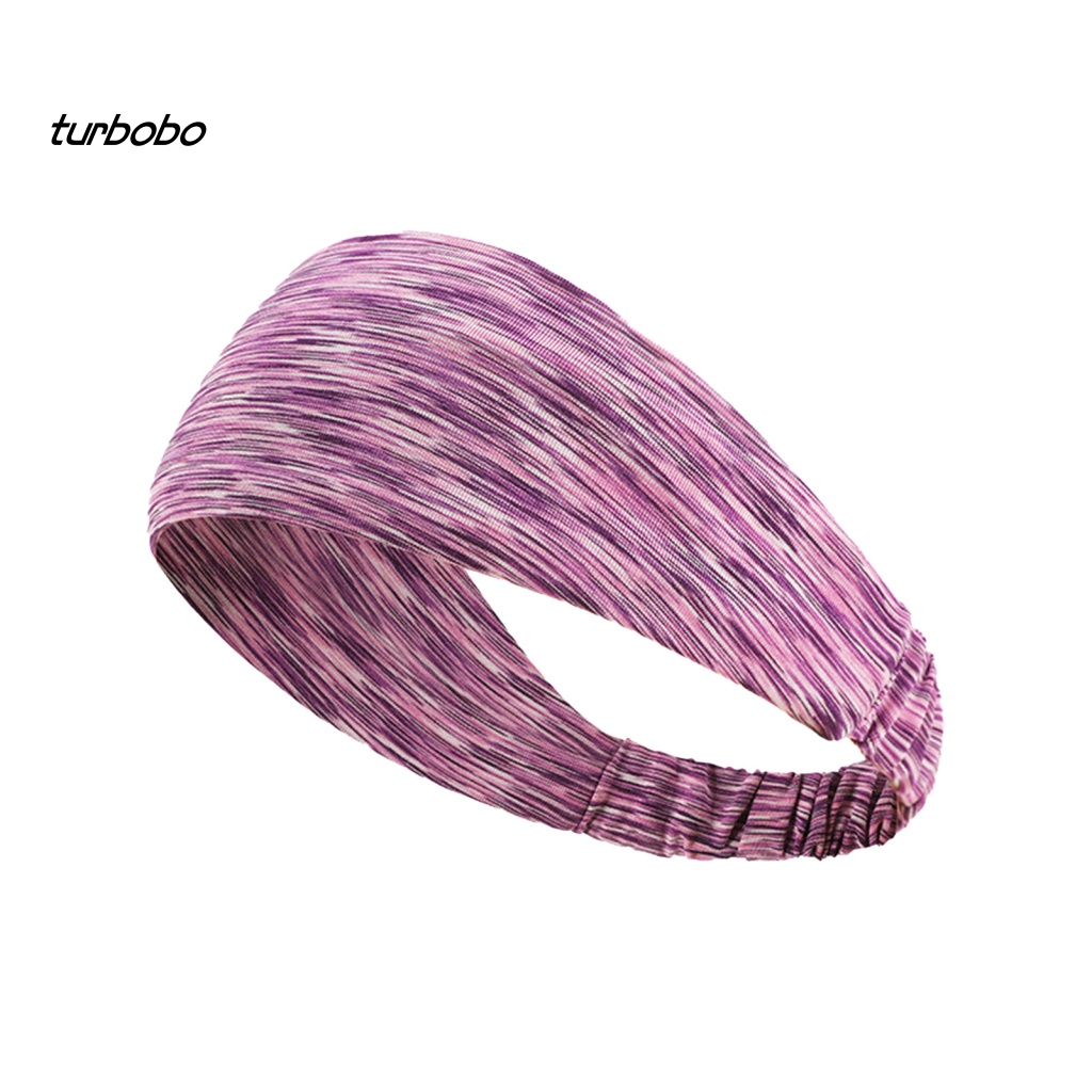 Băng Đô Cài Tóc Thể Thao Bằng Lụa Lạnh Mềm Co Giãn Thoáng Khí Thấm Hút Mồ Hôi Cho Nữ