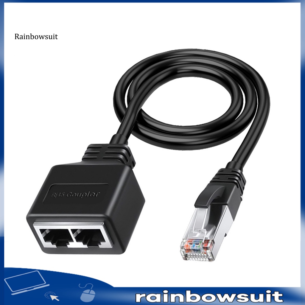 Bộ Chia Mạng Lan RJ45 Gigabit 1 Sang 2 Chiều Dài 100m Hai Cổng Cho Văn Phòng