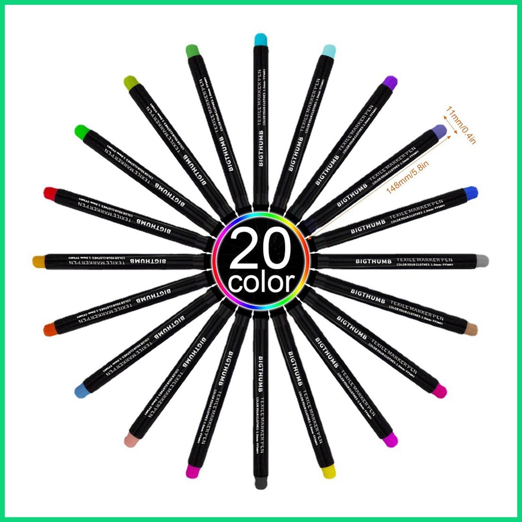 Set 20 Bút Lông Màu Vẽ Graffiti Nghệ Thuật DIY Nhanh Khô