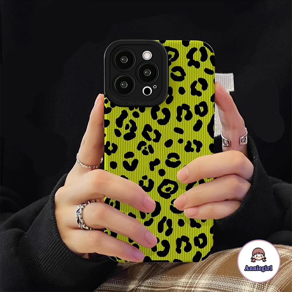 Ốp Điện Thoại TPU Mềm Họa Tiết Da Báo Màu Dạ Quang Cho IPhone 14 Pro Max 11 13 Pro Max 12 Pro Max X XS XR 7 8 Plus