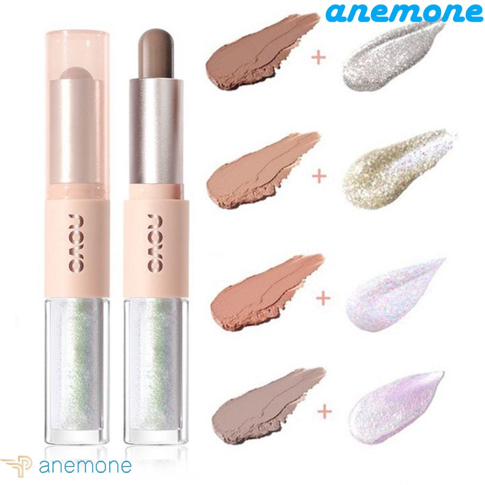 ANEMONE Phấn Mắt Dạng Lỏng 2 Trong 1 Sắc Tố Cao Lấp Lánh 4 Màu Tùy Chọn Không Thấm Nước