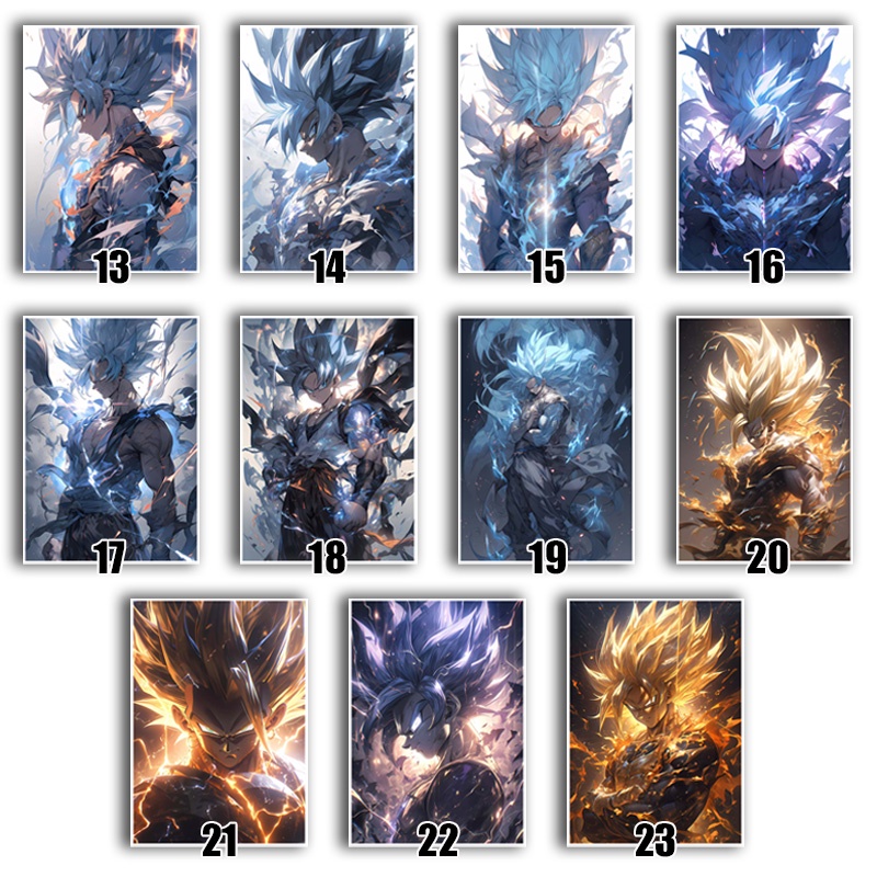 Poster Phim Hoạt Hình dragon ball z super Saiyan