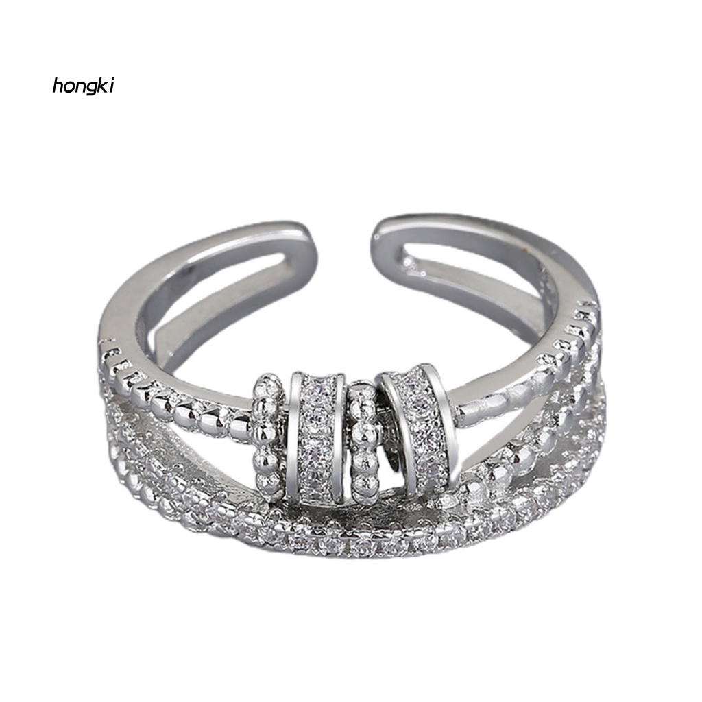 Nhẫn XoắN ỐC ĐíNh Kim Cương Giả GiúP GiảM Stress