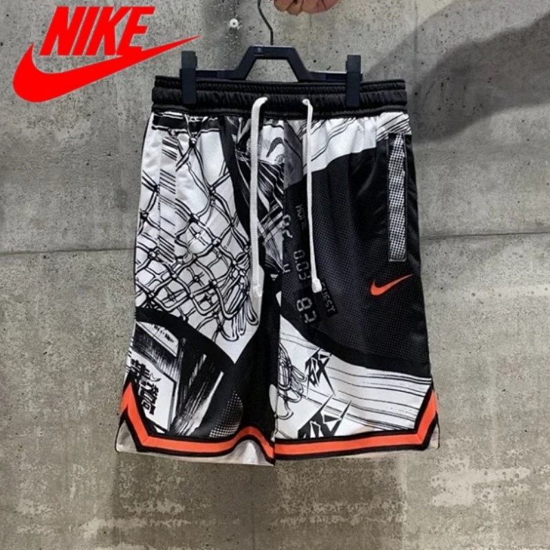 Quần Short Bóng Rổ Nike100% Chính Hãng In Họa Tiết Cá Tính Cho Nam