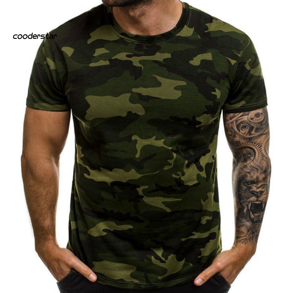 Áo Thun Tay Ngắn Dáng Ôm In Họa Tiết Rằn Ri Thời Trang Mùa Hè Cho Nam