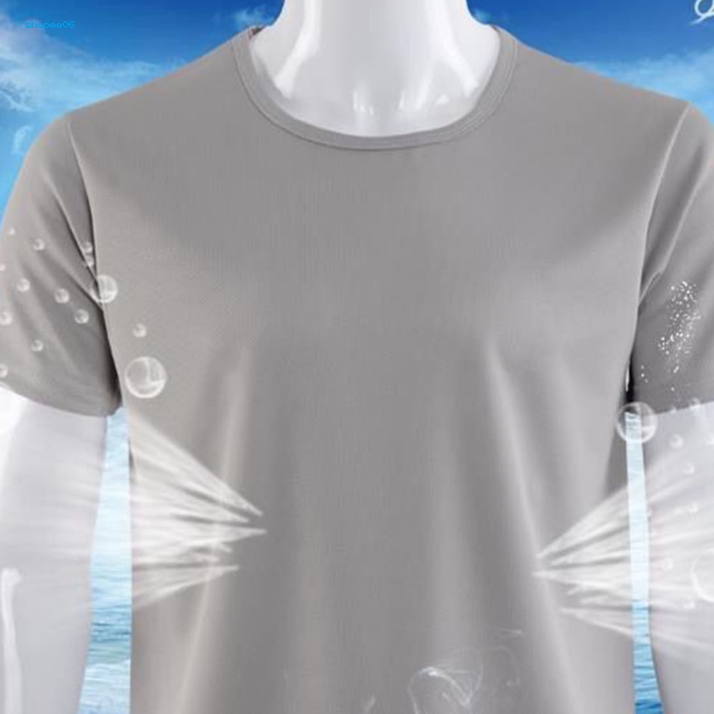 Áo Thun Thể Thao PEMG Màu Sắc Trơn Chống Thấm Nước Nhanh Khô Thời Trang Mùa Hè Cho Nam