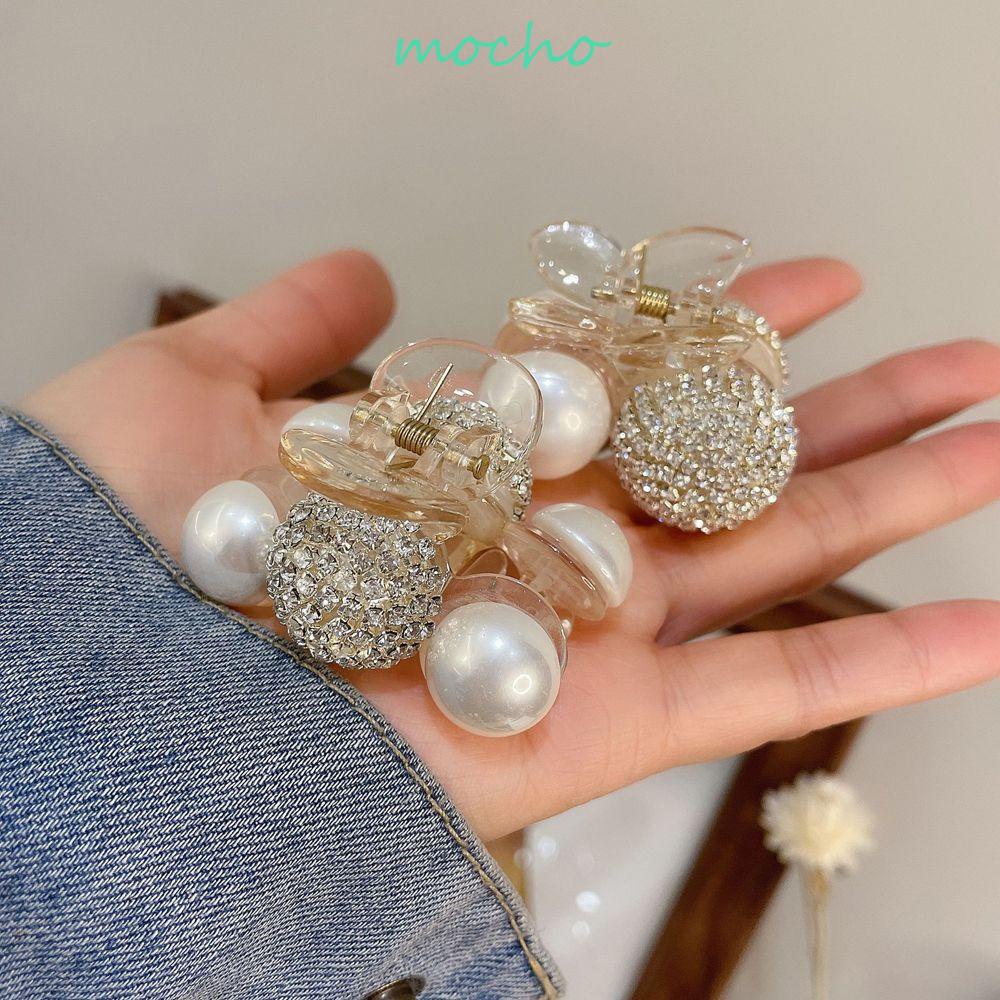 MOCHO Kẹp Tóc Hợp Kim Hình Quả Cherry Đính Đá Thời Trang Cho Nữ