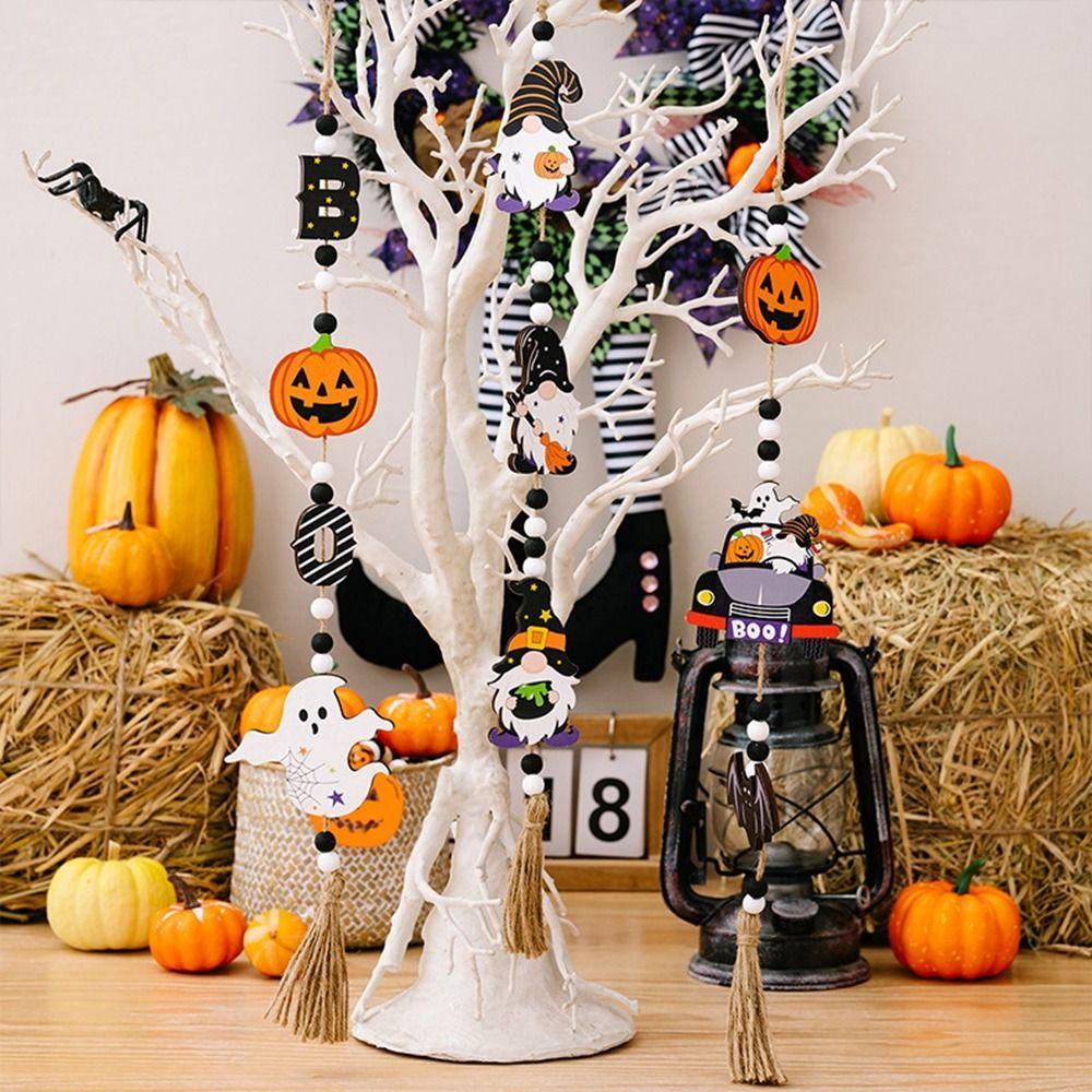 YNATURAL Phụ Kiện Hạt Treo Tường Trang Trí Lễ Hội Halloween DIY Mới