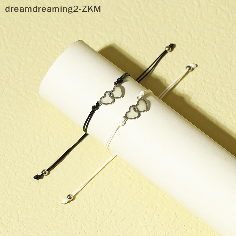 [Dreaming] Vòng Tay Tình Bạn Với Dây Bện Mặt Trái Tim Dạ Quang Phù Hợp Làm Quà Cho Ngày Tình Bạn [zkm]