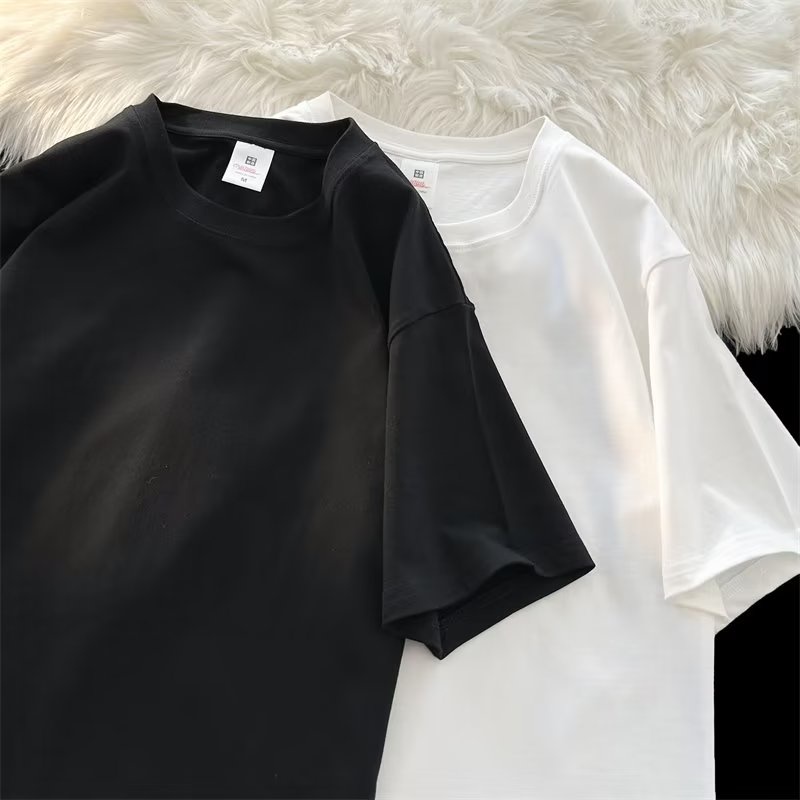 Áo Thun Tay Ngắn Màu Sắc Đơn Giản Phong Cách Đường Phố Cho Nam