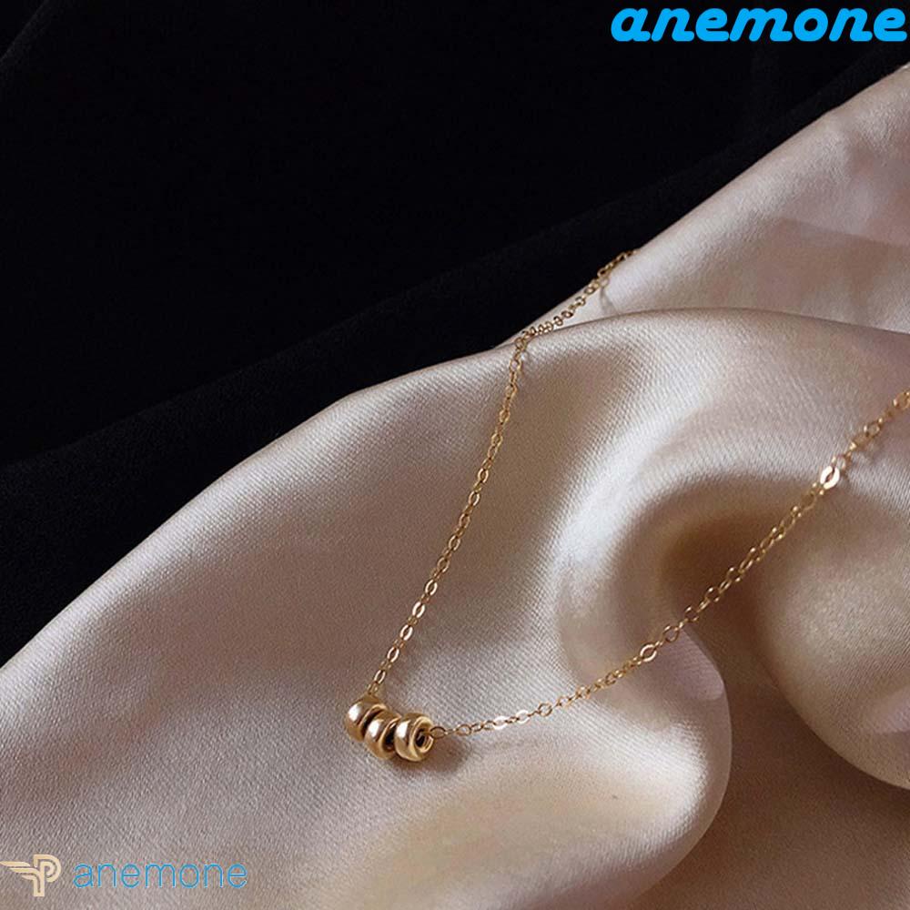 ANEMONE Vòng Cổ Choker Ba Lớp Tối Giản Cho Nữ