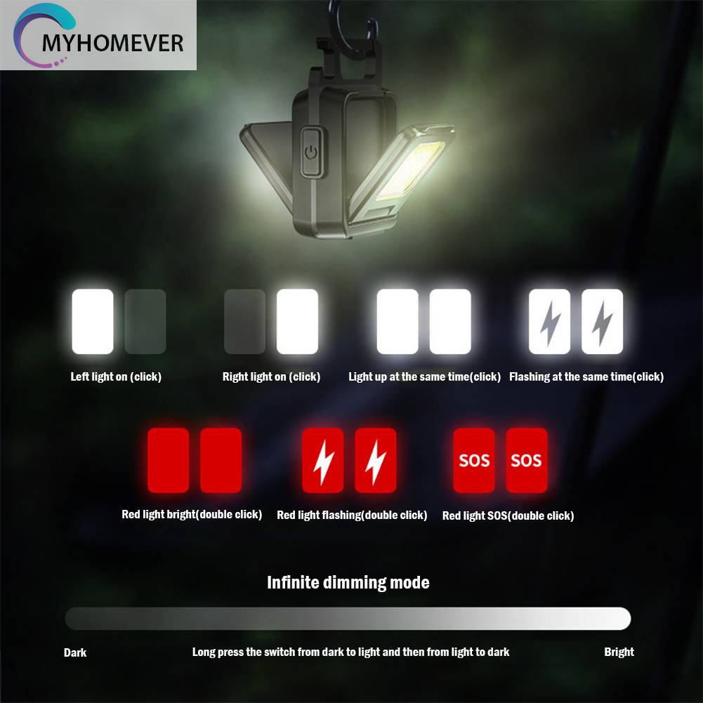 Đèn Pin Cắm Trại Chống Thấm Nước Loại C 1000LM COB