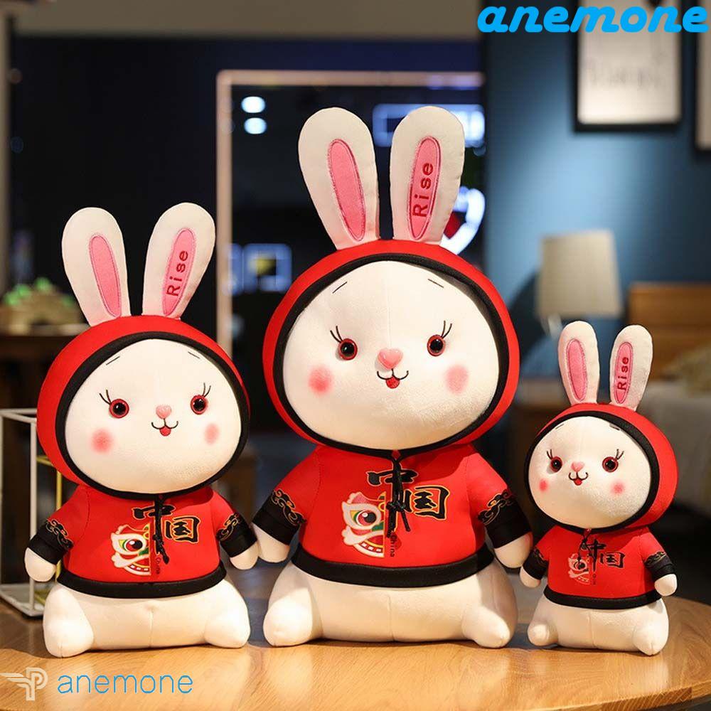 ANEMONE Thỏ Nhồi Bông Mềm Mại Làm Quà Tặng Sinh Nhật / Năm Mới
