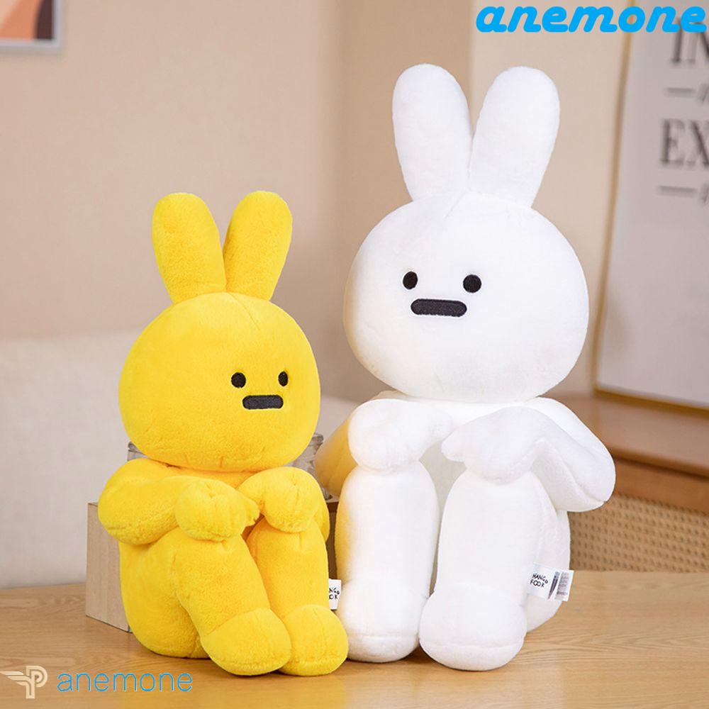 ANEMONE Móc Khóa Thỏ Nhồi Bông Mềm Mại Đáng Yêu