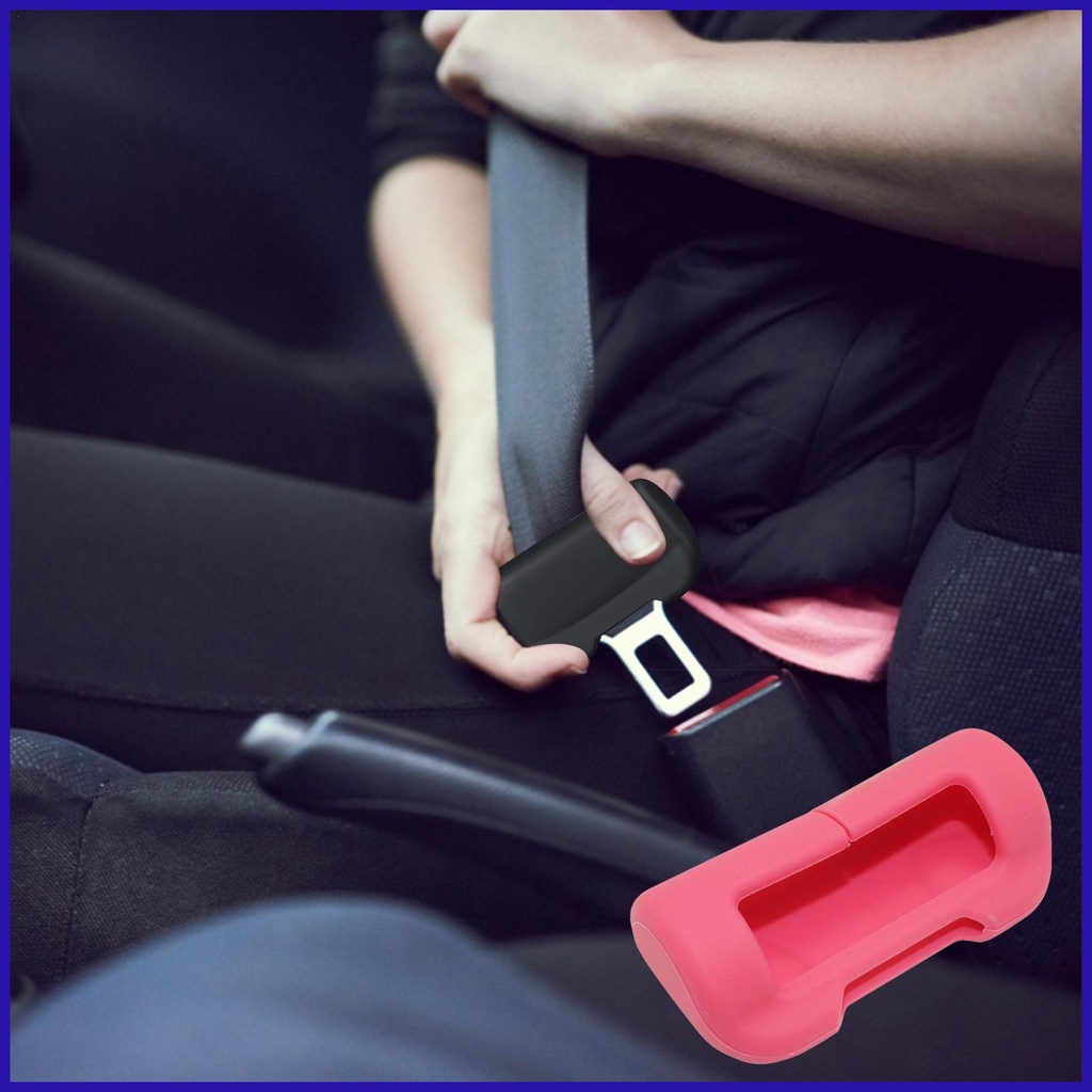 Khóa Dây An Toàn Bằng Silicon Mềm Chống Va Chạm Cho Xe Hơi Tesla Model 3 / Y