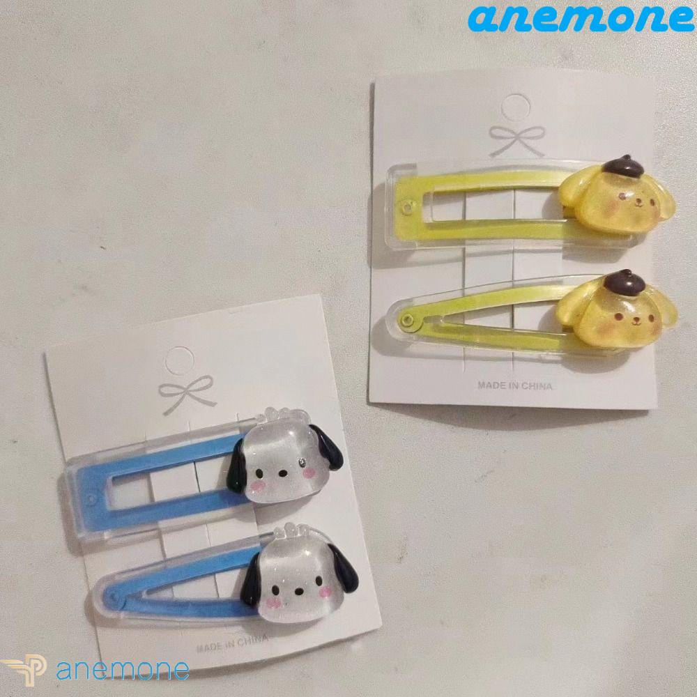 ANEMONE Kẹp Tóc Mái Mỏ Vịt Hình Melody Cinnamoroll Hoạt Hình Dễ Thương Cho Nữ