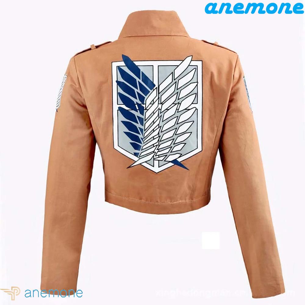 ANEMONE Áo Khoác Polyester In Hình Shingeki no Kyojin Trong Attack on Titan Cá Tính Cho Nam