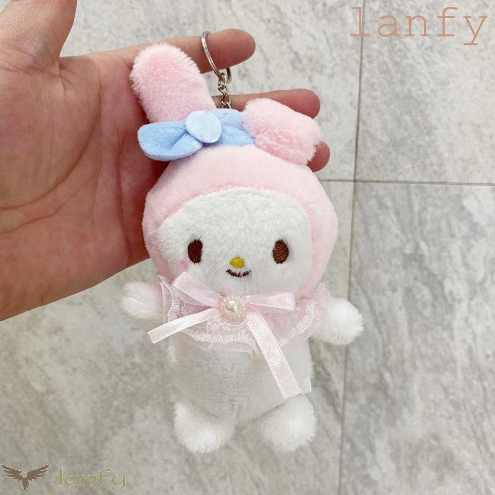 LANFY Móc Khóa Hình Kuromi Hoạt Hình Nhồi Bông Đáng Yêu