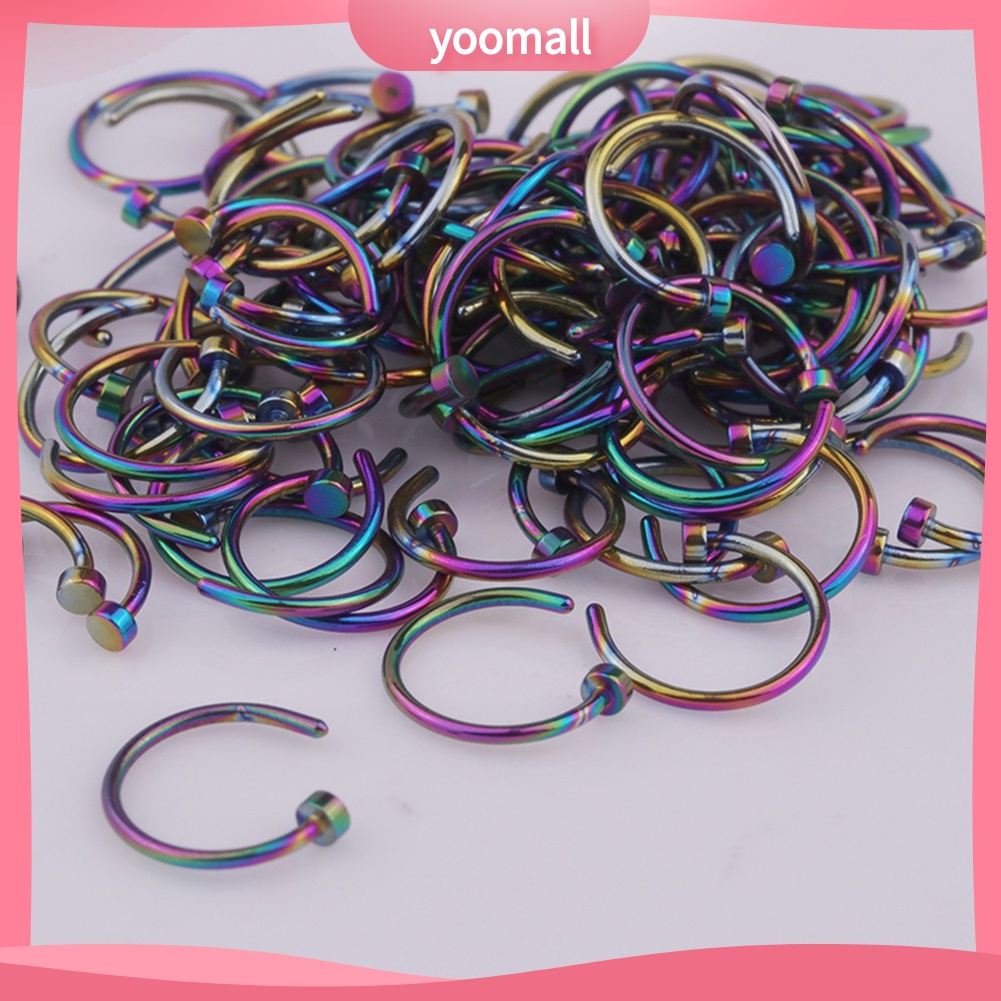 Set 4 Khuyên Mũi Thép Không Gỉ Thời Trang Cá Tính