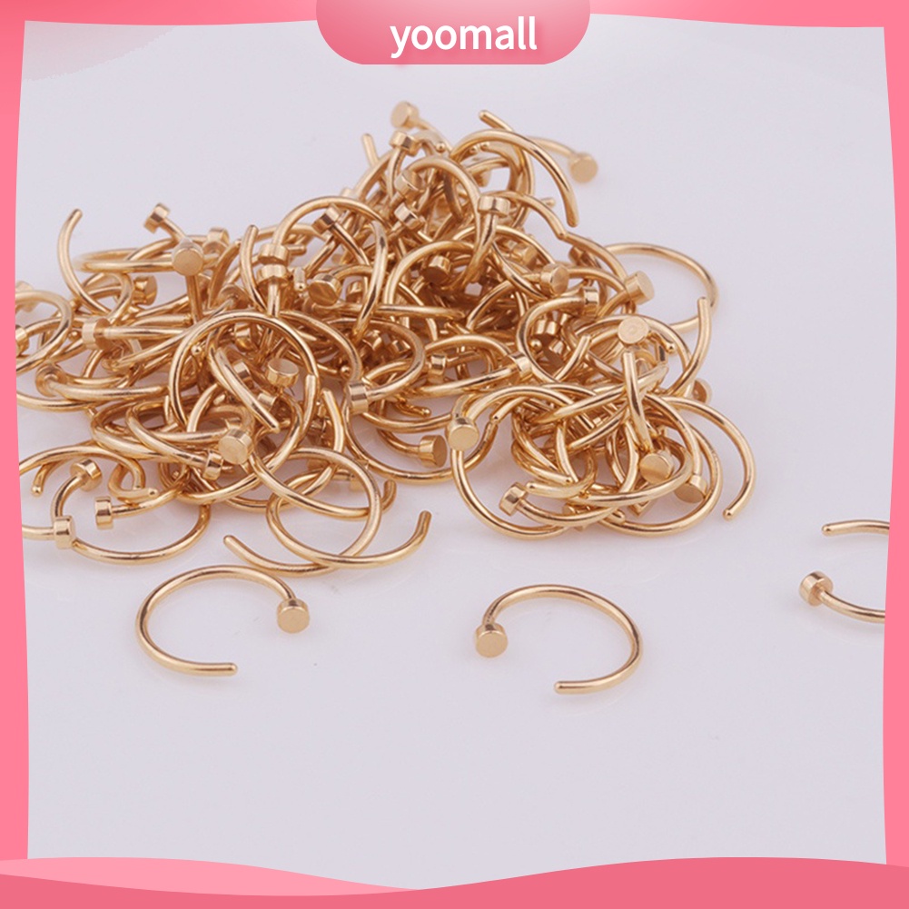 Set 4 Khuyên Mũi Thép Không Gỉ Thời Trang Cá Tính