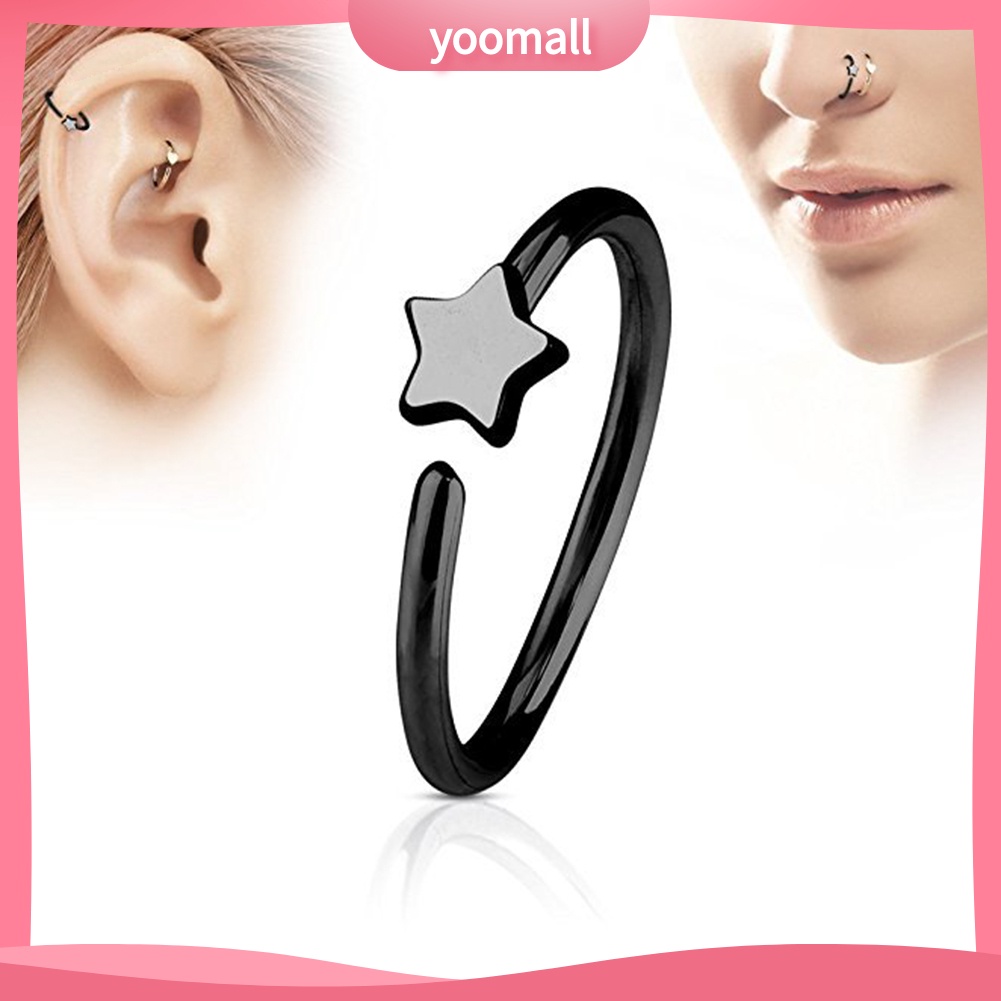 Khuyên Mũi Đính Đá Nhân Tạo Thời Trang Dành Cho Nam Và Nữ