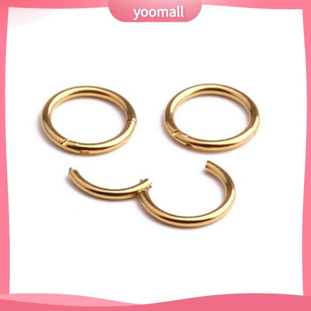 1 Khuyên Mũi / Môi Bằng Thép Không Gỉ 16G 14G