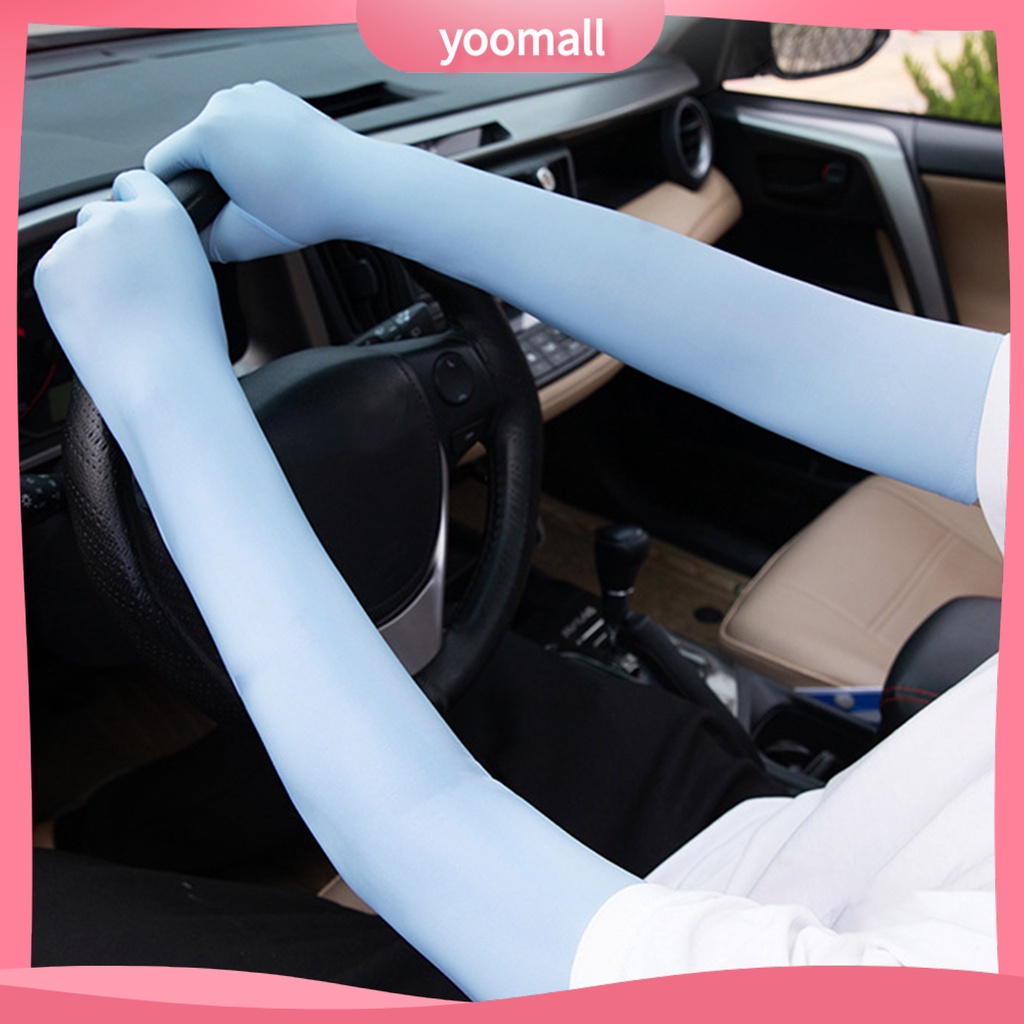 1 Đôi Găng Tay Chống Nắng Độ Co Giãn Cao Chống Trượt Có Thể Chạm Màn Hình Cảm Ứng