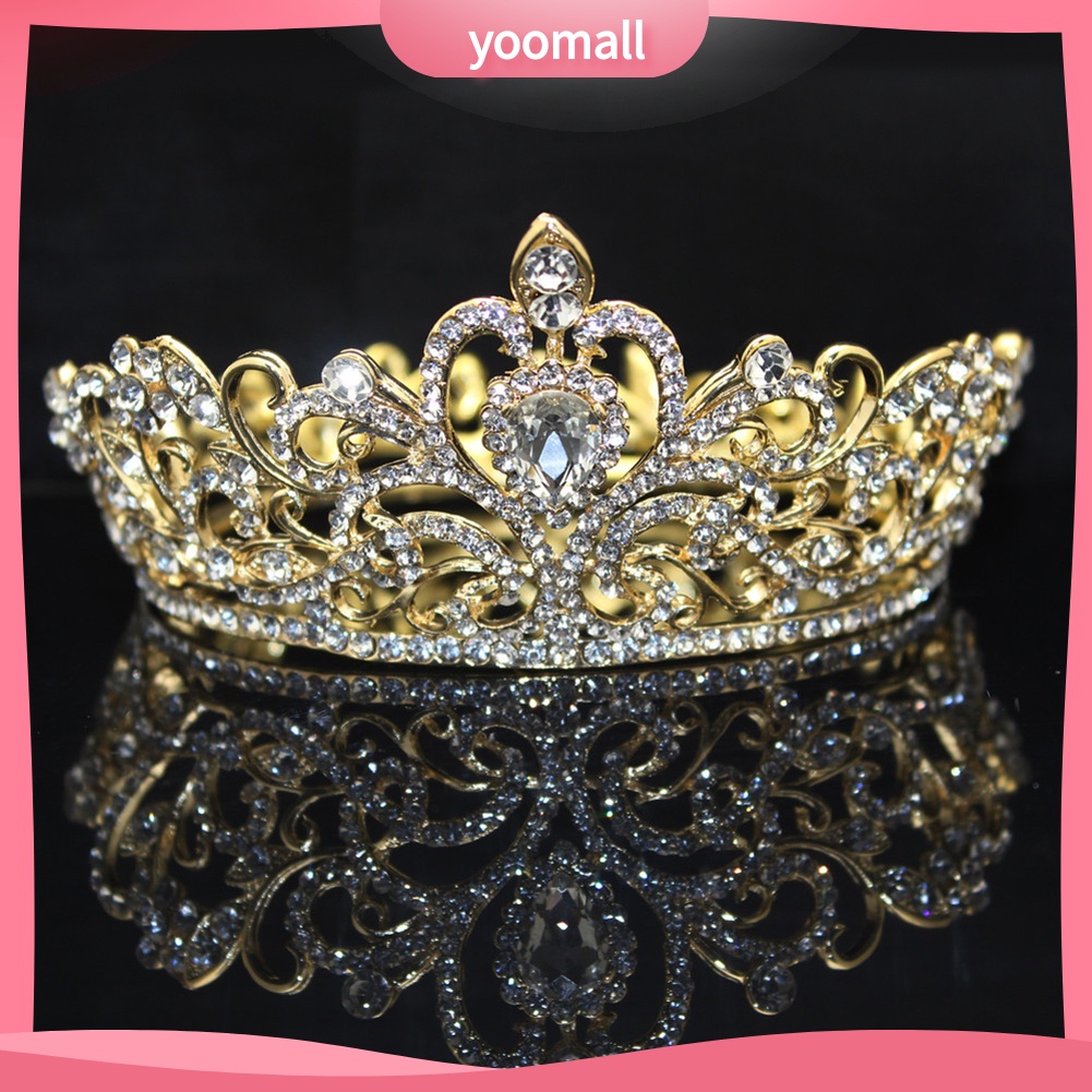 Vương Miện Cài Tóc Đính Đá Thanh Lịch Cho Cô Dâu