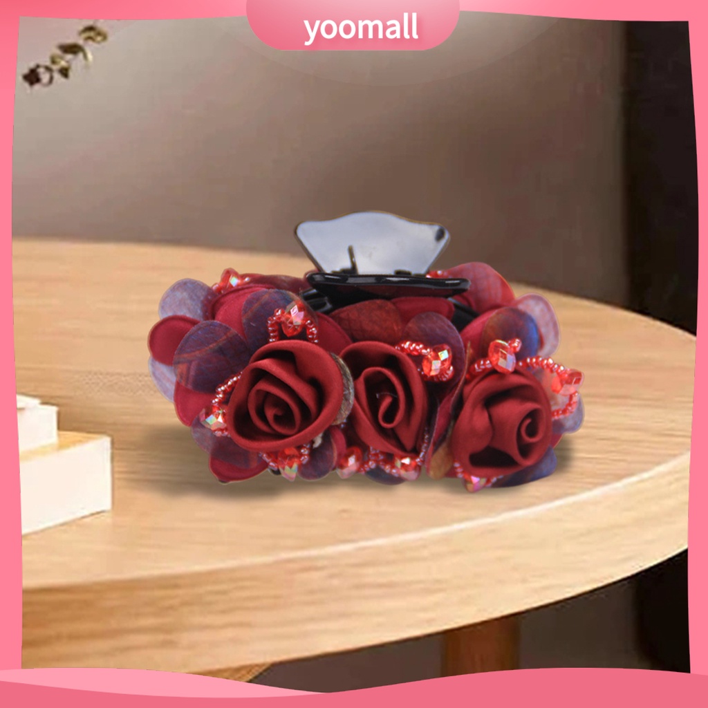 Kẹp Tóc Càng Cua Bằng Nhựa Co Giãn Chống Trượt Tạo Kiểu Tóc Thủ Công