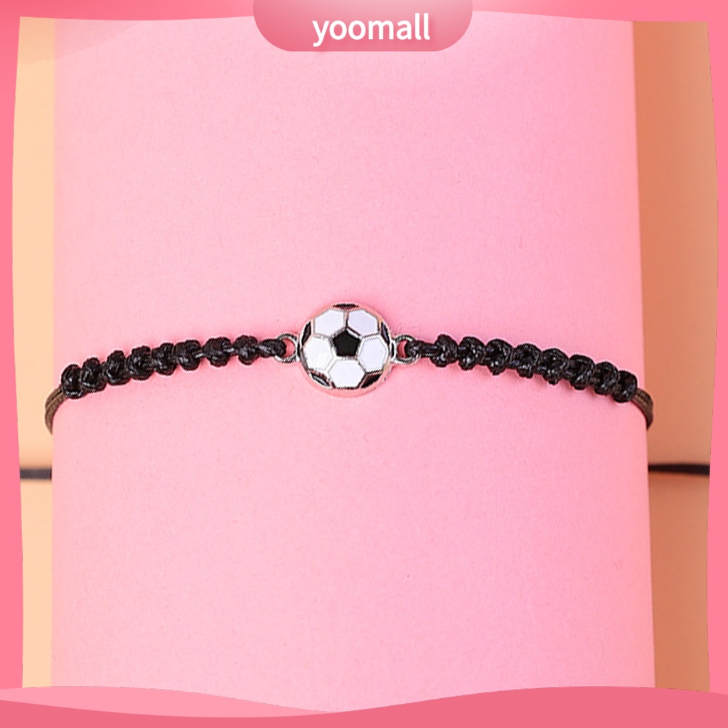 Vòng Tay Dây Bện Mặt Quả Bóng Có Thể Điều Chỉnh Kích Thước