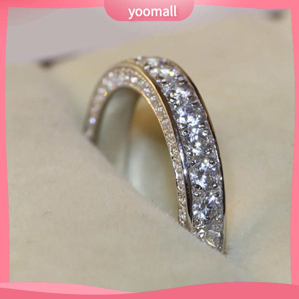 Nhẫn Cưới Đính Đá Tinh Tế Thời Trang Cho Nữ