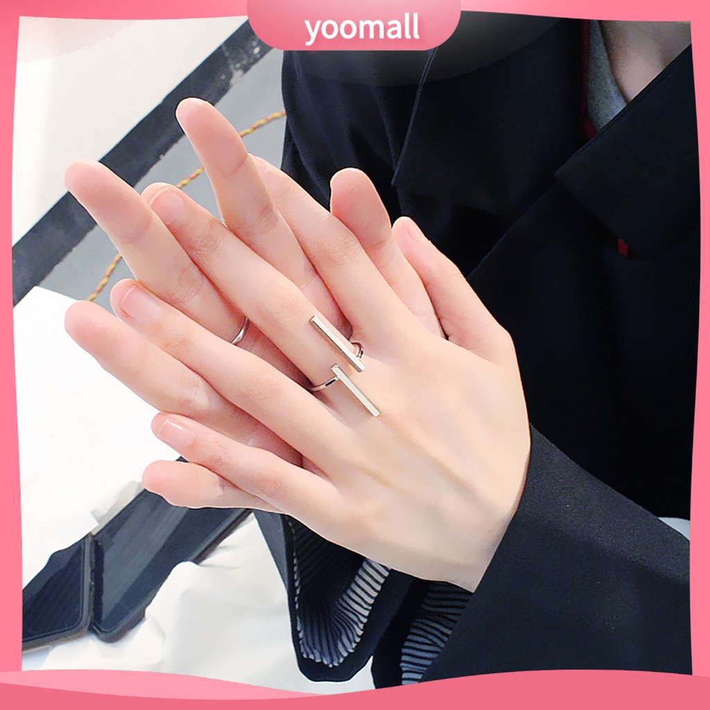 Nhẫn Hở Bằng Kim Loại Thân Thiện Với Da Thời Trang